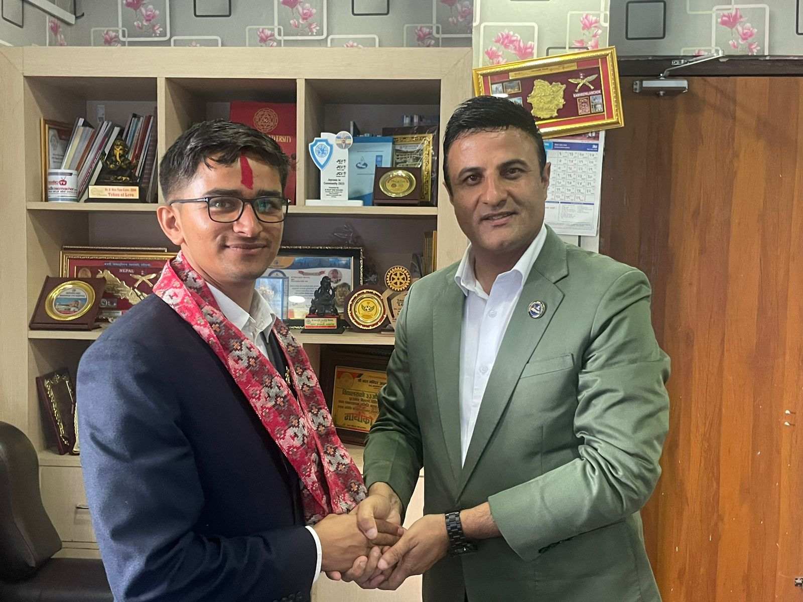 जि स स मा नव नियुक्त इन्जिनियरको स्वागत तथा जिम्मेवारी प्रत्यायोजन।